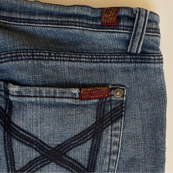 7 Seven for All Mankind Cropped Jeans -Low Rise -Size 30 - Picture 10 of 11